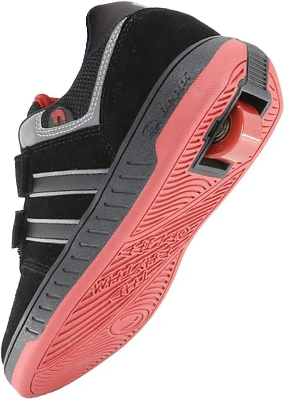 Beppi Roller Sneakers for Girls & Boys –Skate Shoes with Wheels Black/Red