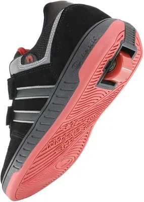 Beppi Roller Sneakers for Girls & Boys –Skate Shoes with Wheels Black/Red
