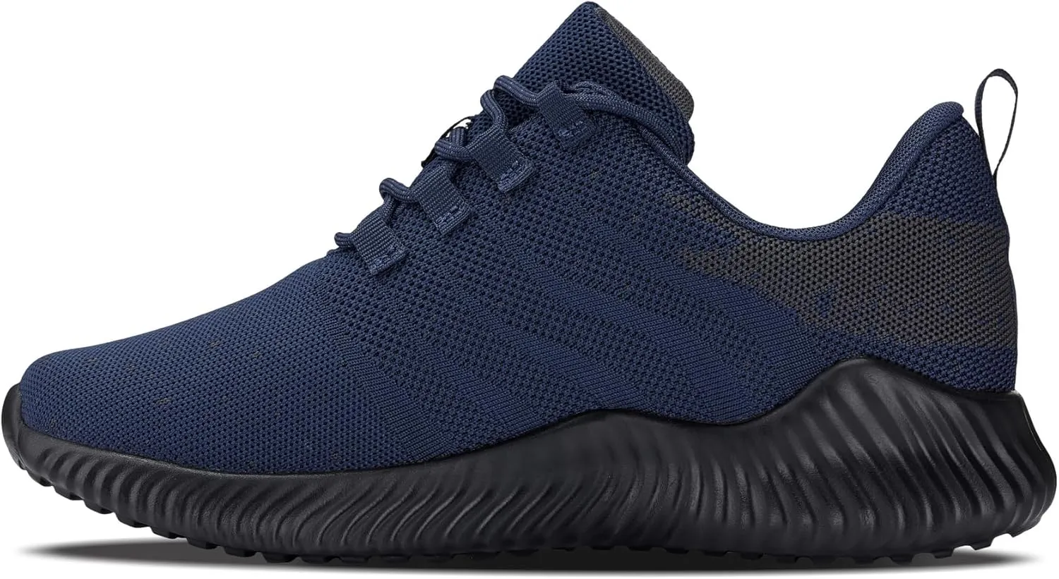 CALTO Men's Invisible Height Increasing Elevator Shoes - Navy/Blue Ultra Feather Lightweight Sporty Sneakers - 2.8 Inches Taller - Q217 - Size 11 D(M) US
