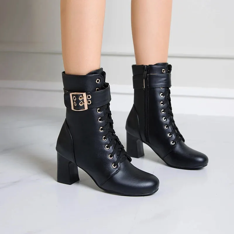 Chic Autumn Ankle Heels