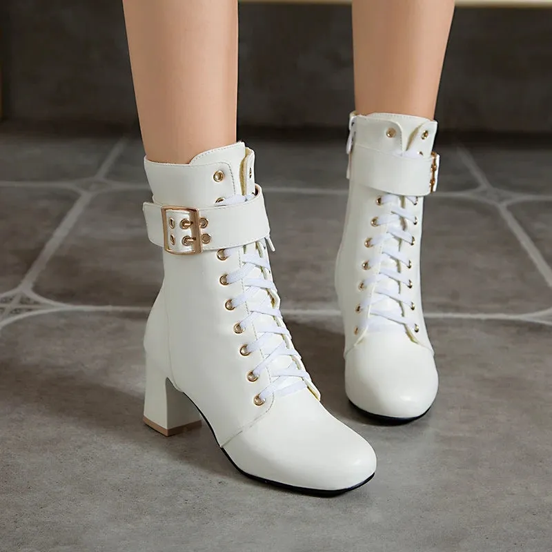 Chic Autumn Ankle Heels