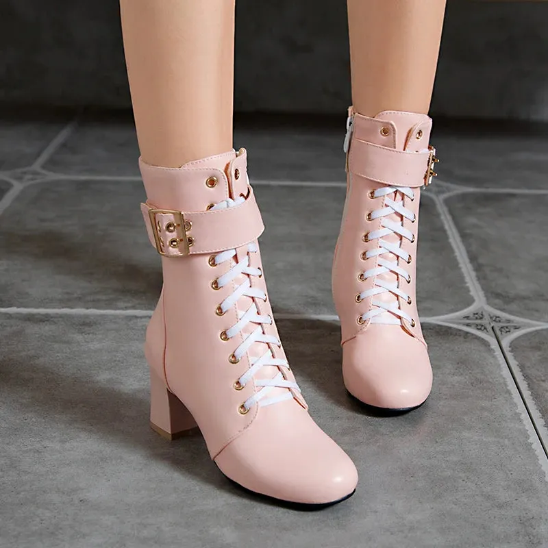 Chic Autumn Ankle Heels