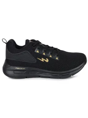 CLUSTER PRO Black Men's Running Shoes