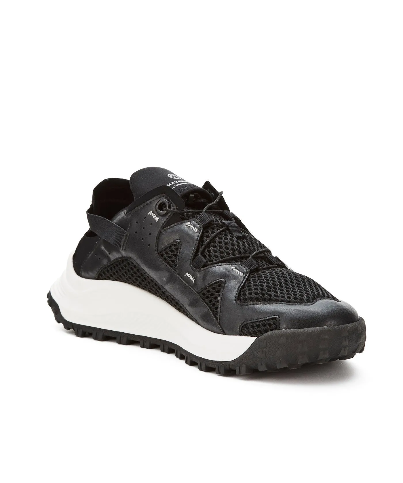 Easy Strap Track Sneakers - Black/White