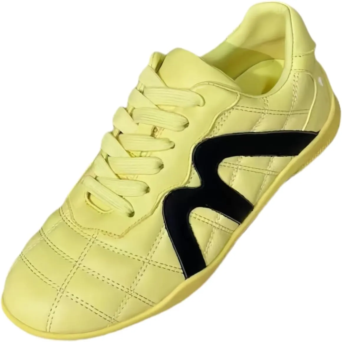 Fashionable and Flexible Women's Flap Style Genuine Full Leather Lace up Running Sneakers Closed Toe German Army Trainer Shoes for Women Low Heels Lightweight Sporty 2025 New