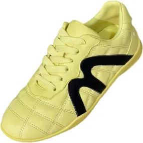 Fashionable and Flexible Women's Flap Style Genuine Full Leather Lace up Running Sneakers Closed Toe German Army Trainer Shoes for Women Low Heels Lightweight Sporty 2025 New