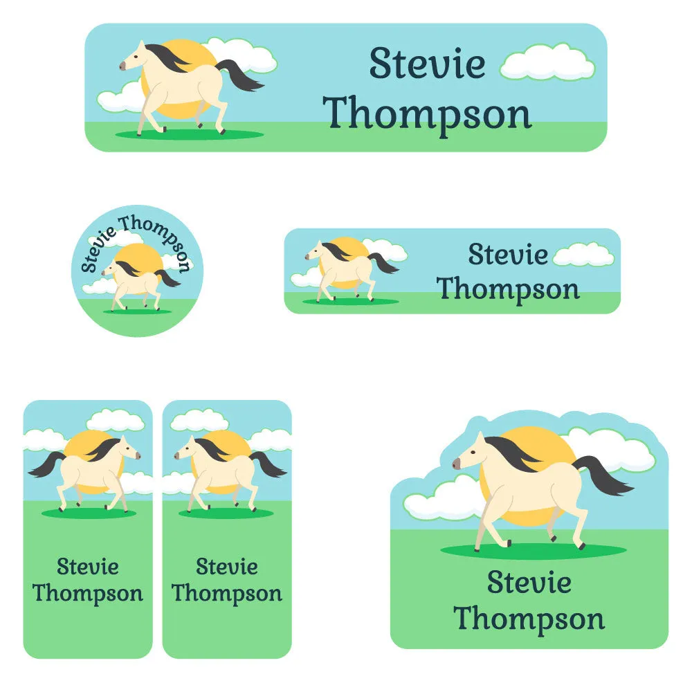 Horse Daycare Labels Pack
