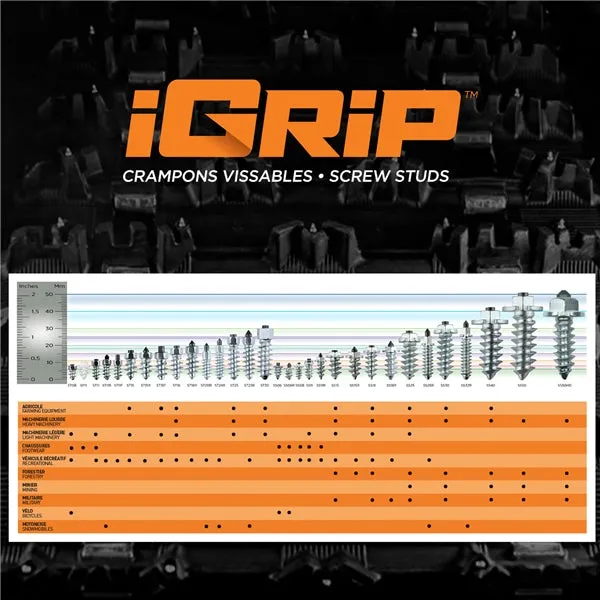 IGRIP Snow Studs SS11R 11 mm