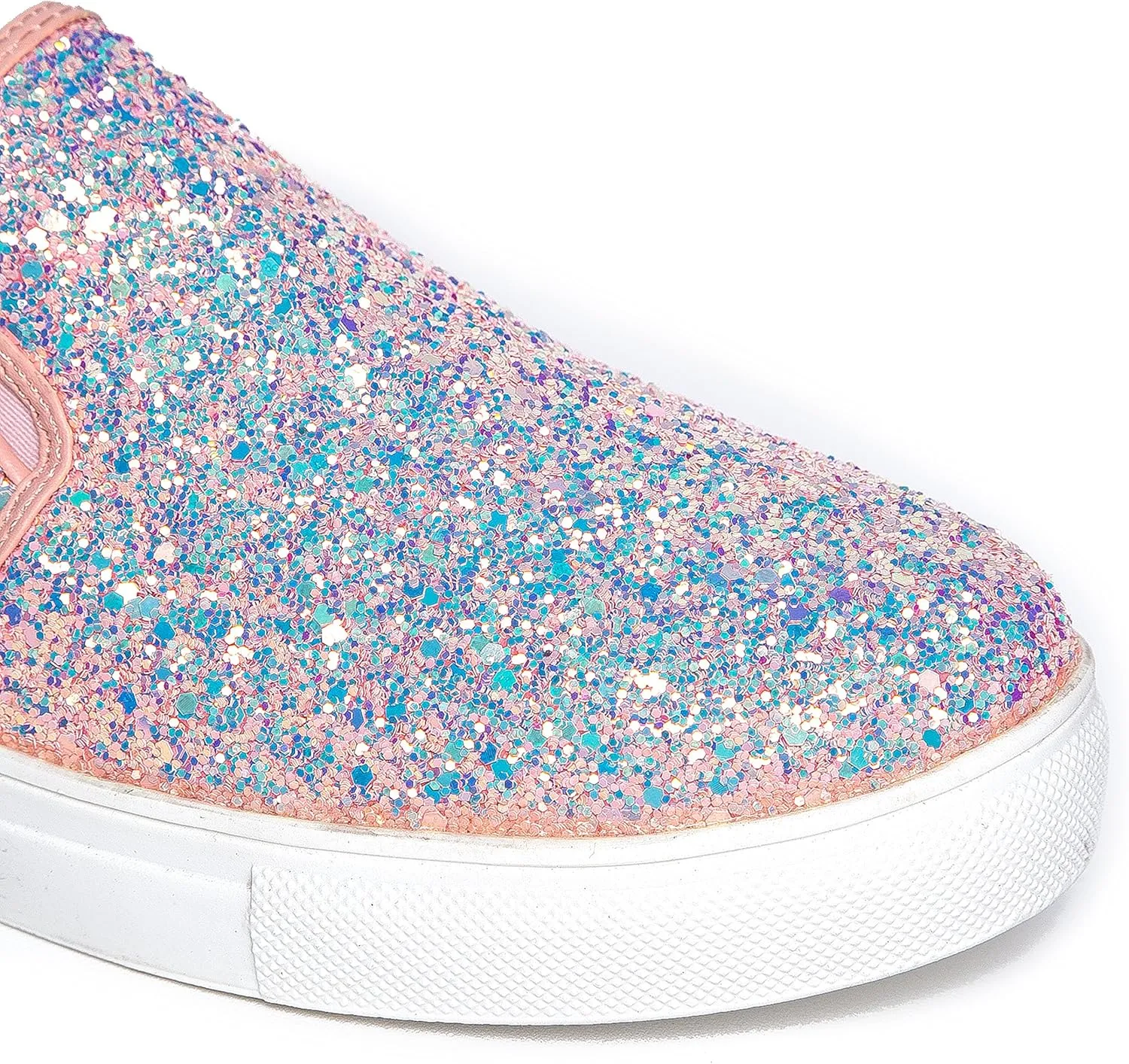 J. Adams Glimmer Sneakers for Women - Casual Glam Slip On Walking Shoes