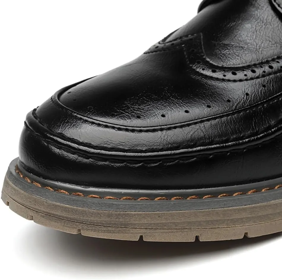 Leather Shoes for Men Sofet Upper Business Outdoor Brogue Breathable Fashion Slip on Casual Sneaker Tenis para Hombre Designer Slip-on Shoes
