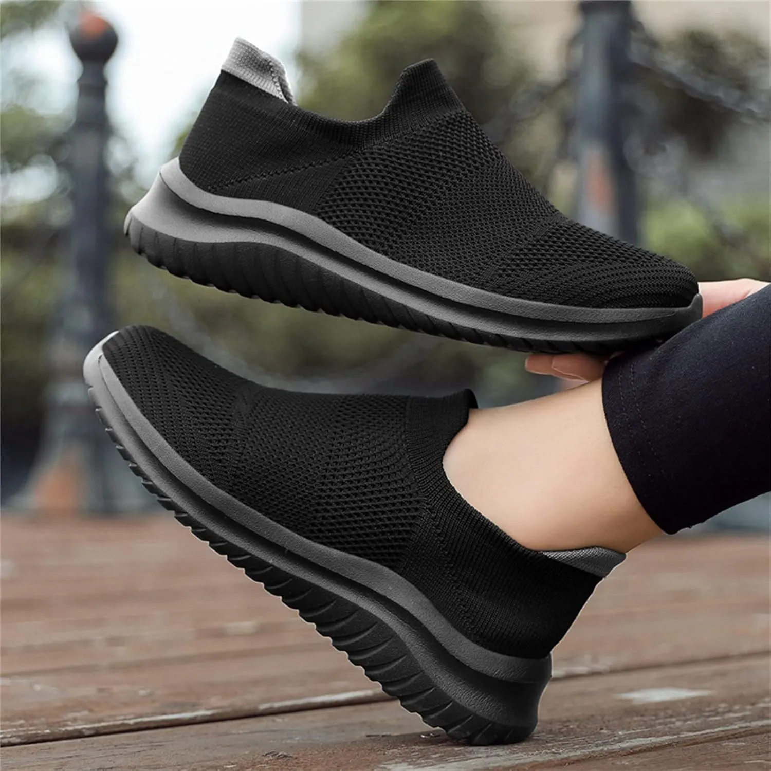 Men's Mesh Sneakers Womens Slip On Sneakers with Arch Support Shoes for Women Round Toe Slip On Casual Women Loafers Womens White Sneakers Wide Width
