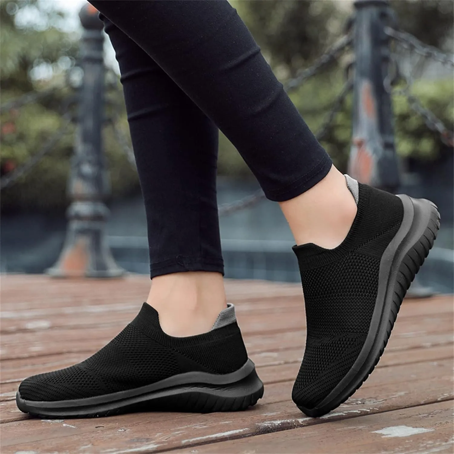 Men's Mesh Sneakers Womens Slip On Sneakers with Arch Support Shoes for Women Round Toe Slip On Casual Women Loafers Womens White Sneakers Wide Width
