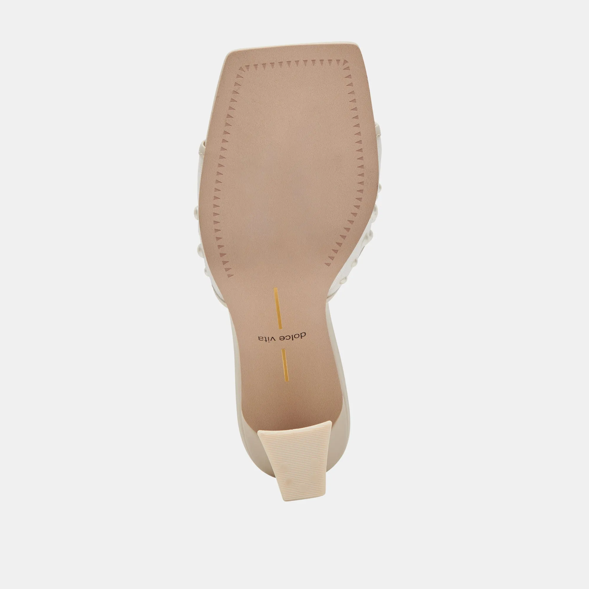 NARDA PEARL HEELS IVORY MESH