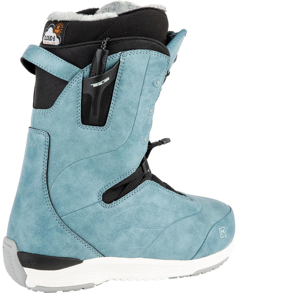 Nitro Crown TLS Womens Snowboard Boots in Blue 2024