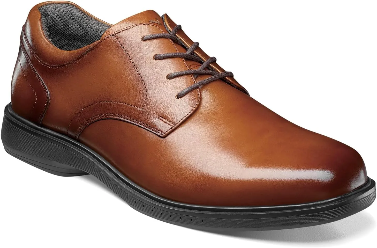 Nunn Bush Men's Pro Plain Toe Oxford with Kore Slip Resistant Comfort Technology
