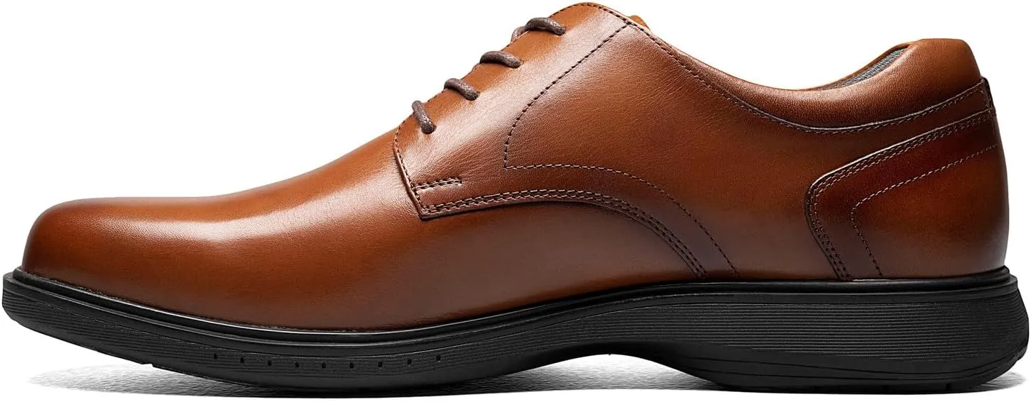 Nunn Bush Men's Pro Plain Toe Oxford with Kore Slip Resistant Comfort Technology
