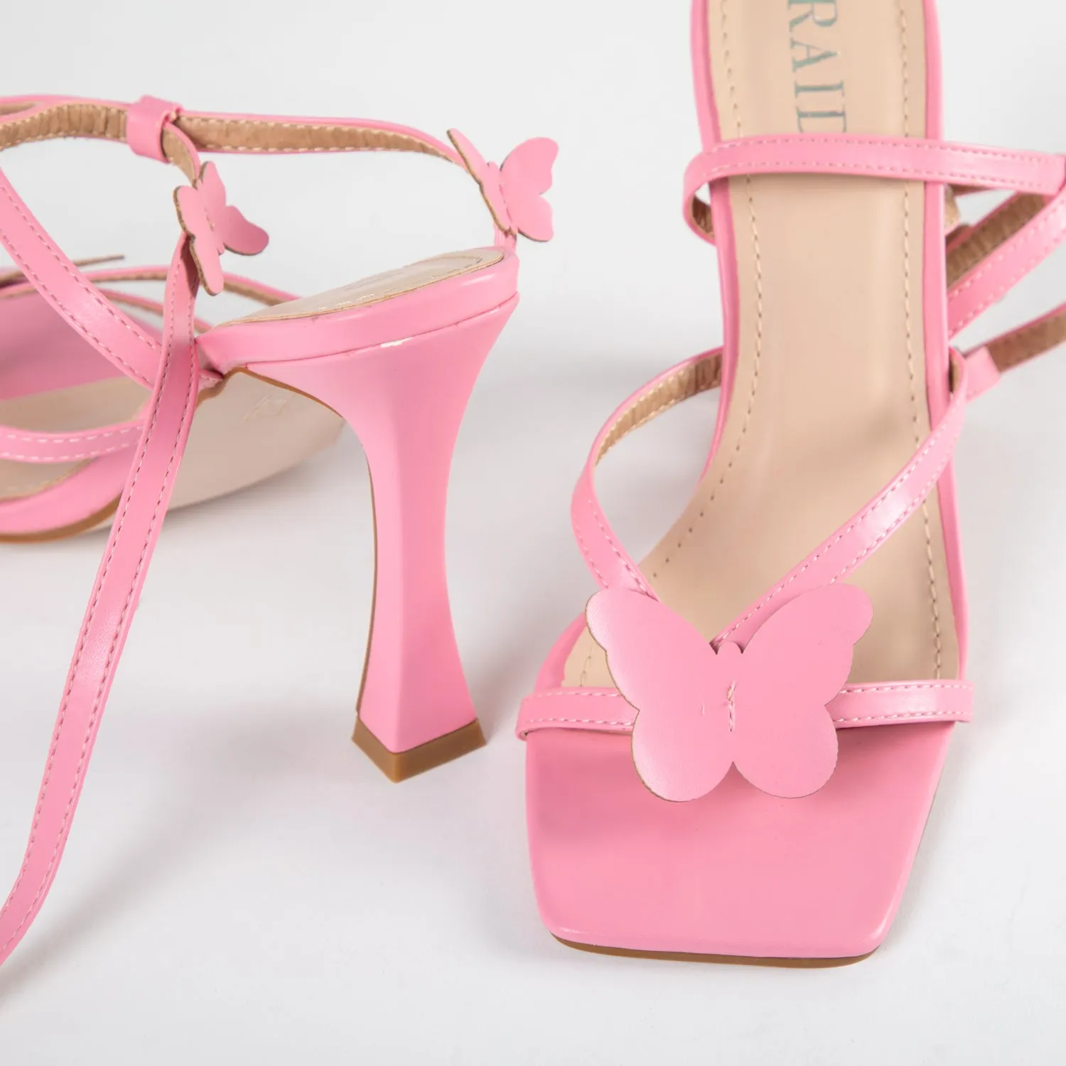 RAID Brevyn Heeled Sandal in Baby Pink
