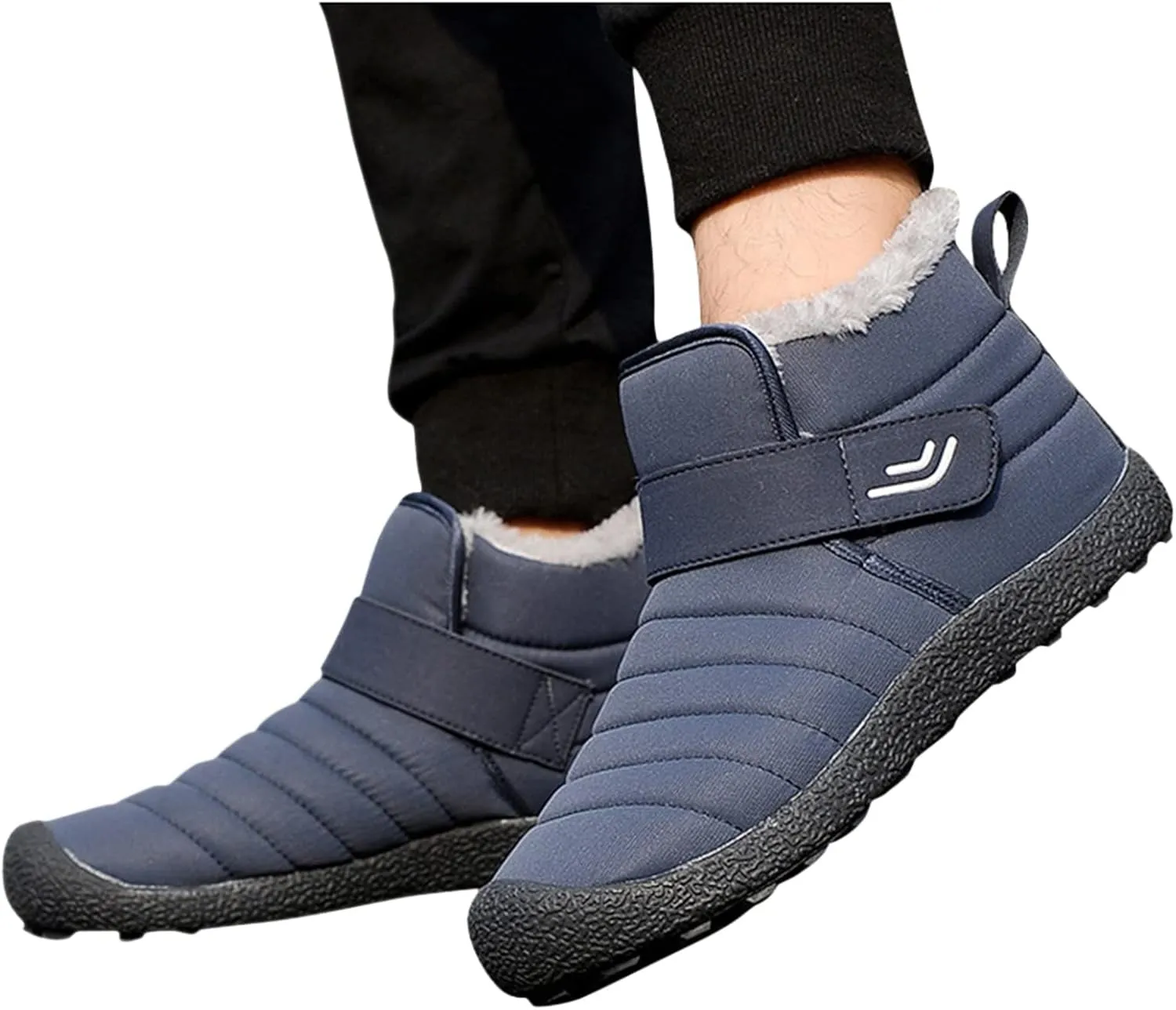 Snow Boots for Teen Girls Waterproof Insulated Fur Boots Outdoor Walking Shoes Fur Lined Short Ankle Booties Winter Boots