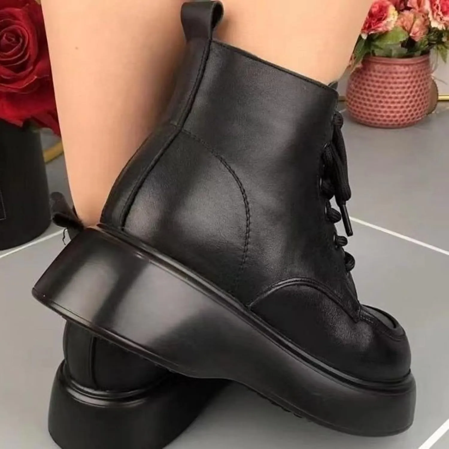 Snow Boots for Women Ladies Boots Waterproof Suede Mid Calf Winter Boots Warm Plush Lined Womens Boots for Walking