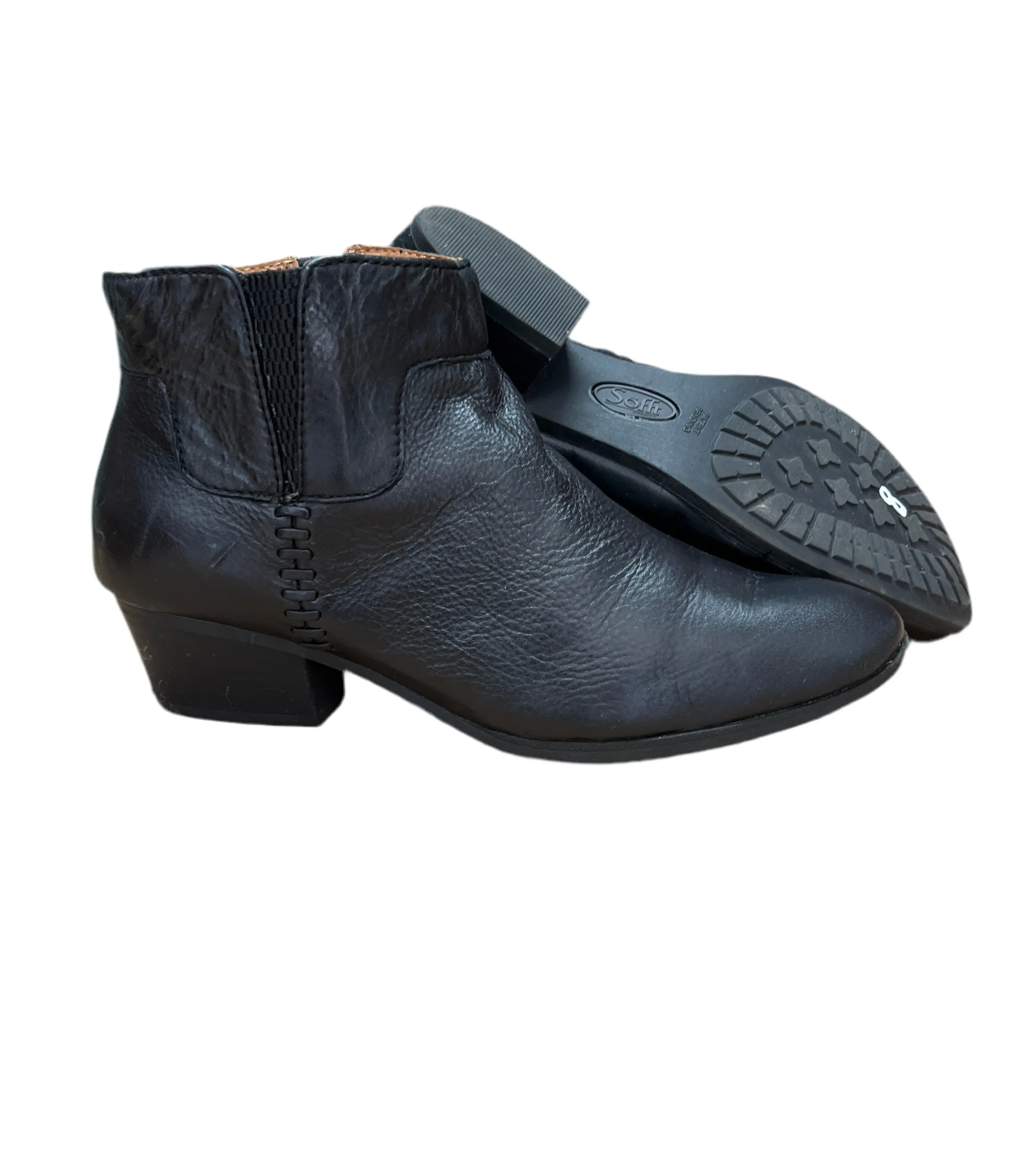SOFFT Women's •Parveen• Ankle Bootie 8M black leather