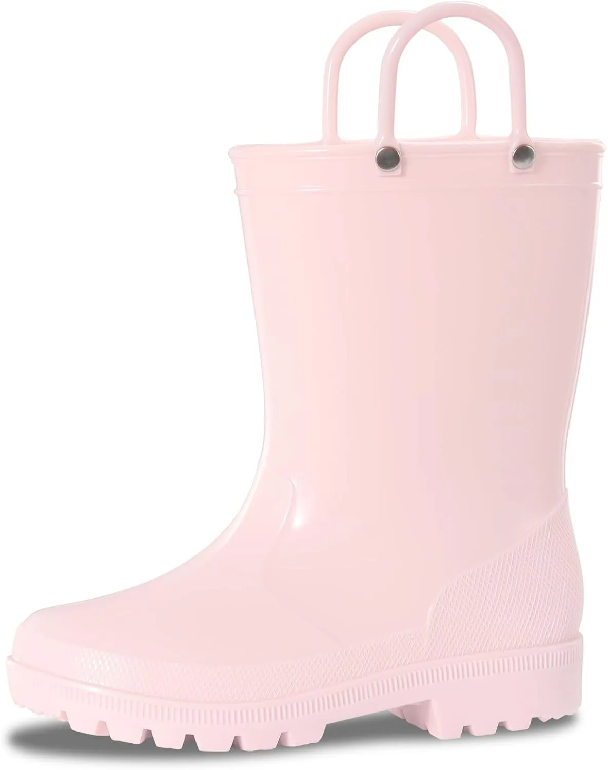 Toddler Rain Boots,Waterproof Kids Rain Boots with Easy-on Handles for Boys and Girls