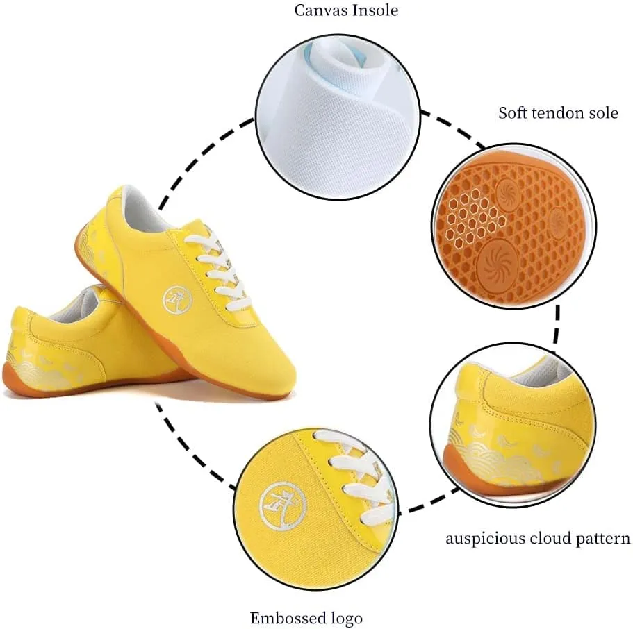 Unisex Martial Arts Taichi Shoes,Cushioning Running Shoes, Sneakers for Running, Walking, Fitness, Gym,,