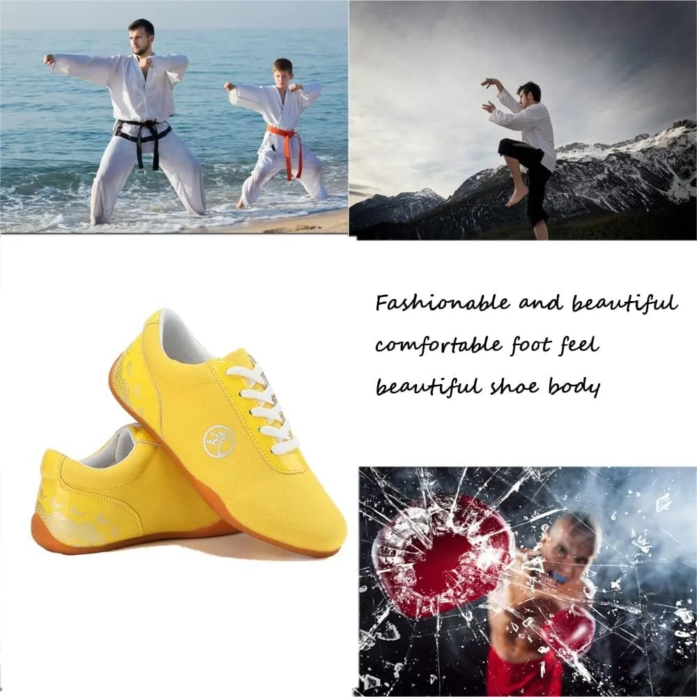 Unisex Martial Arts Taichi Shoes,Cushioning Running Shoes, Sneakers for Running, Walking, Fitness, Gym,,