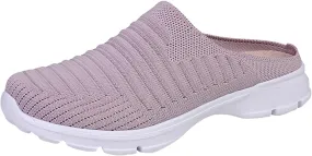 Women's Backless Walking Sneakers Summer Slip-on Slip On Shoes Women Loafers Black Casual Shoes High Top Sneakers Steel Toe Tennis Shoe Trainers Shoe