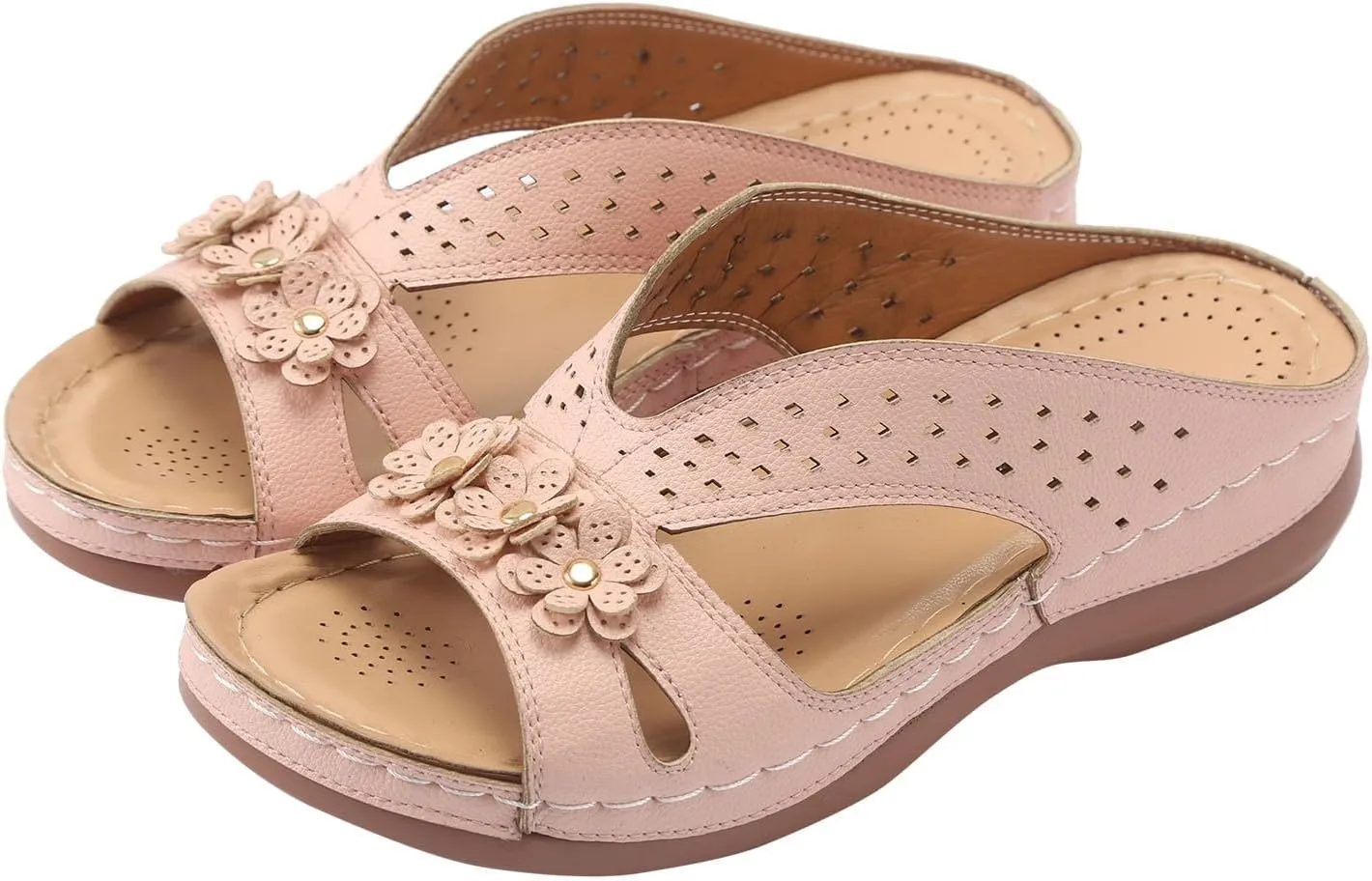 Womens Flip Flops Summer Dressy Wedge Sandals Orthopedic Platform Sandals Casual Comfortable Walking Shoes