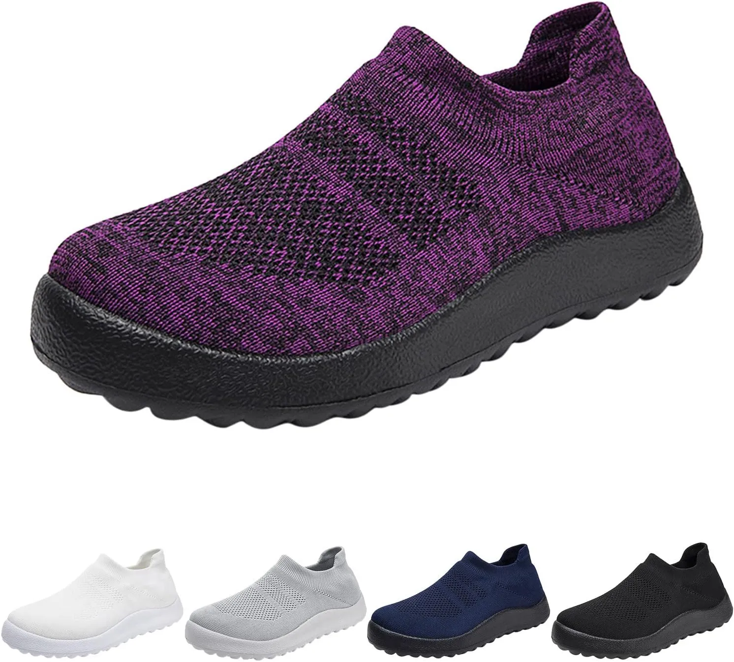 Women's Slip-on Shoes Wide Width Sneakers Hands Free Running Shoes for Men Wide Men's Casual Shoes Slip On Sneakers Platform Tennis Shoe Casual Loafers