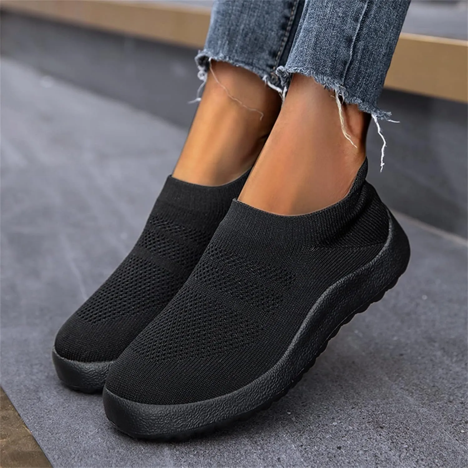 Women's Slip-on Shoes Wide Width Sneakers Hands Free Running Shoes for Men Wide Men's Casual Shoes Slip On Sneakers Platform Tennis Shoe Casual Loafers